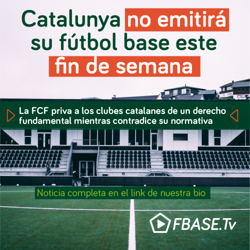 Catalunya no emitirá su fútbol base